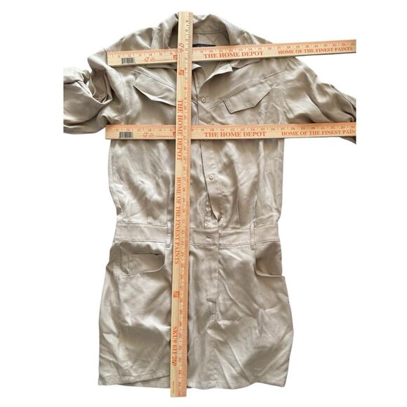 Federica Tosi Lyocell Tencel Mini Dress Safari Utility Shirt Sz 40 M/L Us 8 - Picture 13 of 13